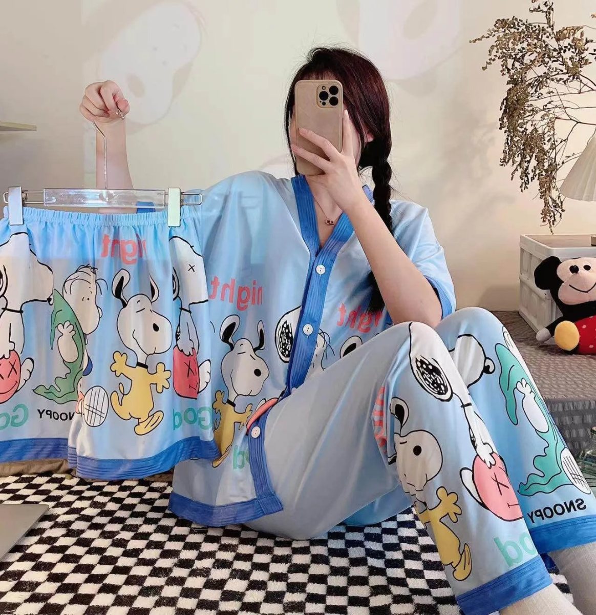 3-in-1 Korean Pajama Set — 2XL