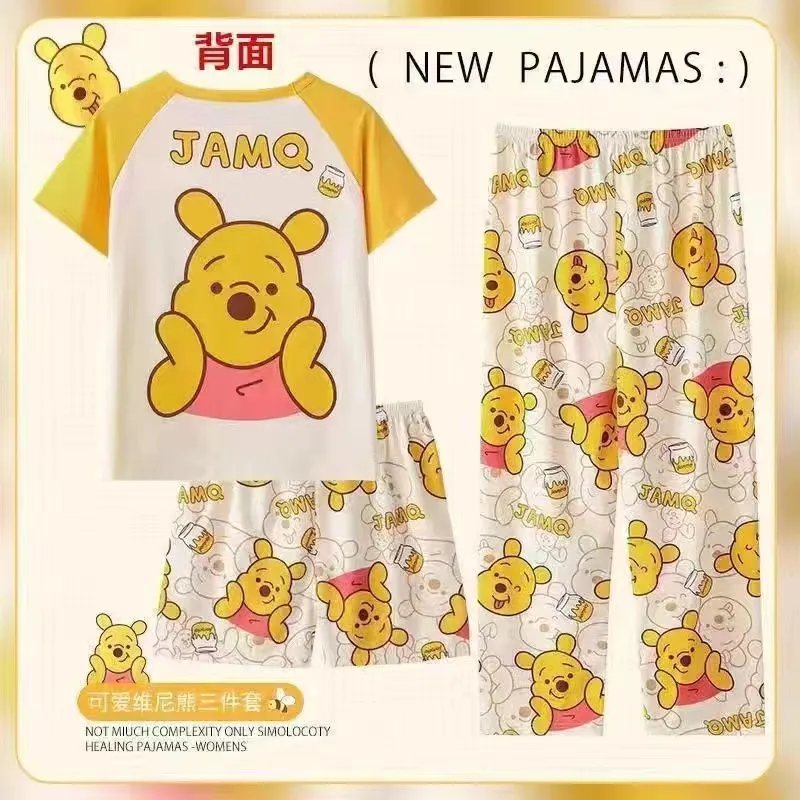Korean Style 3-in-1 Pajama & Shorts Set 1