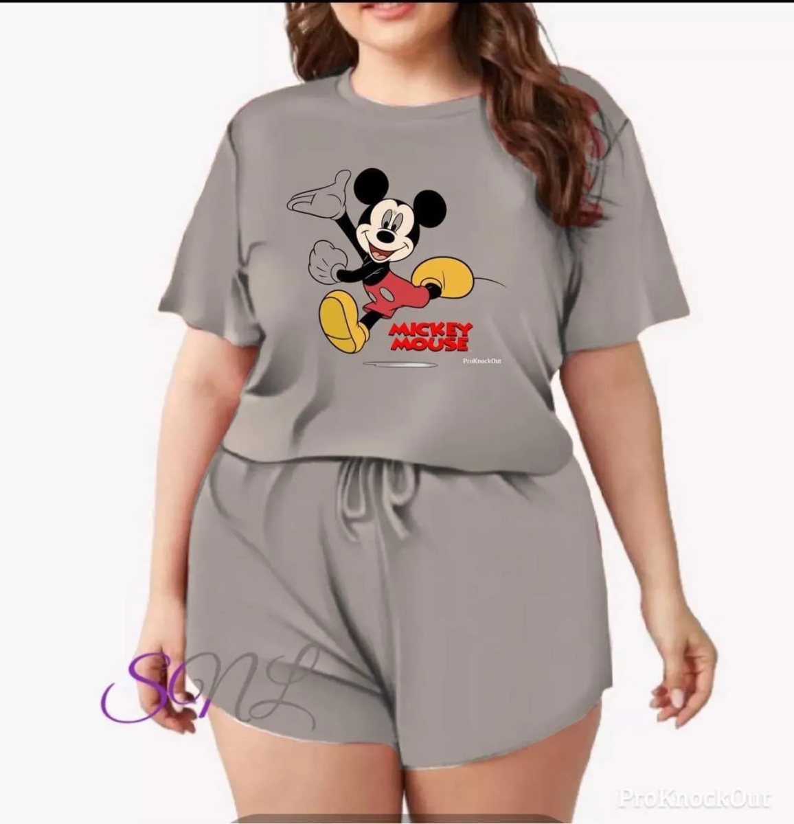 Plus Size Shorts Set