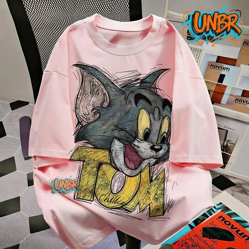 Unisex Cartoon Print T-Shirt