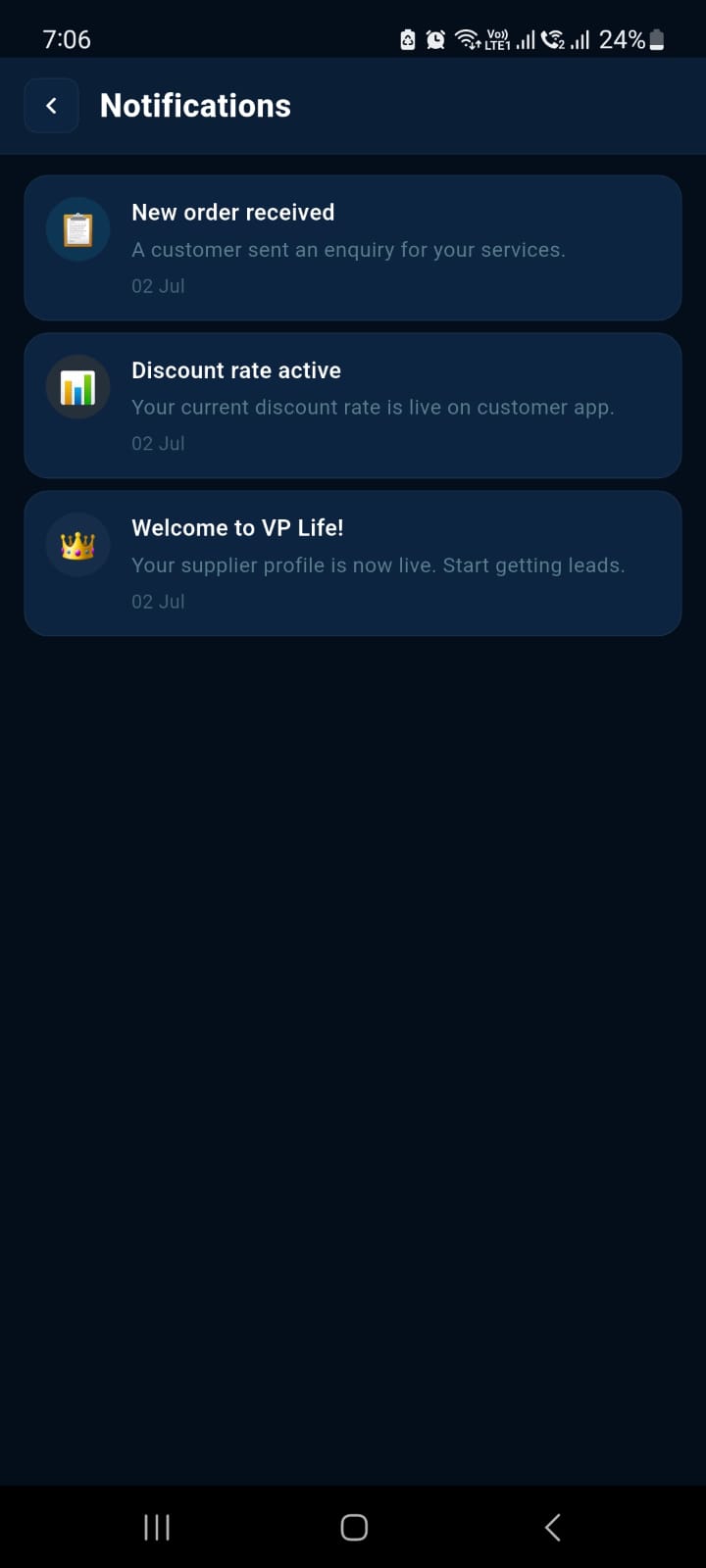 Supplier App