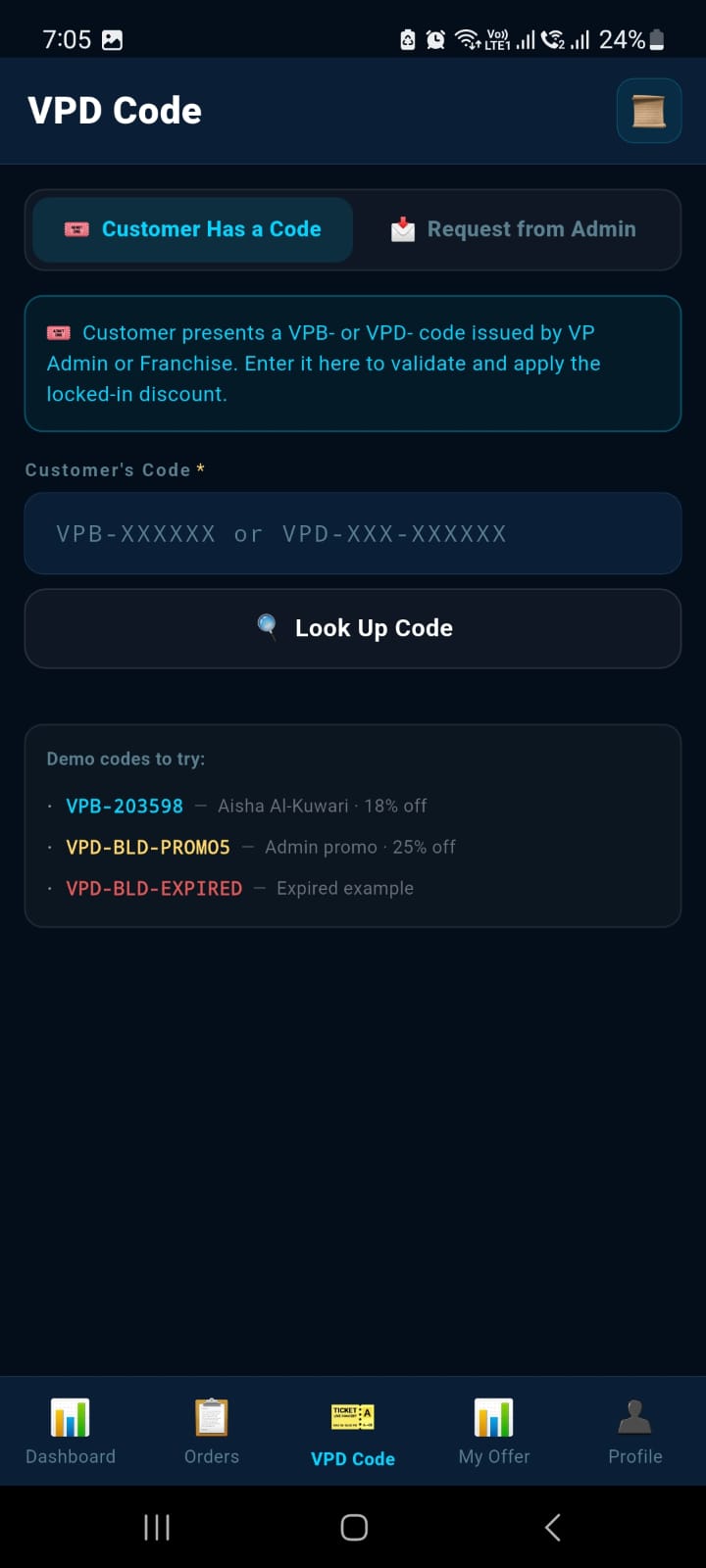 Supplier App